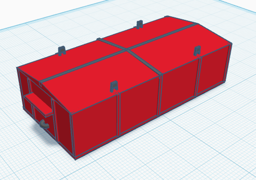Closed loading platform scale 1:87