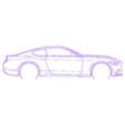 Ford_mustang gt 2017.stl Wall Silhouette: All sets