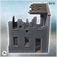 4.jpg Modern ruined house with damaged door and upper floor (8) - Modern WW2 WW1 World War Diaroma Wargaming RPG Mini Hobby