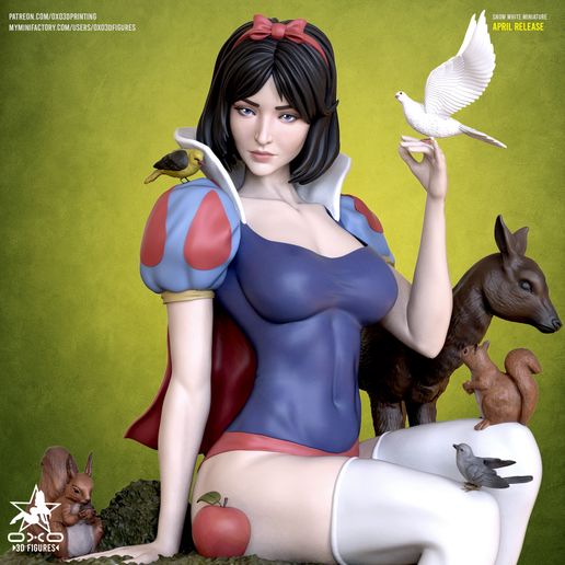 Snow white Miniature 3D model
