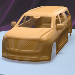 a001.png STL file Cadillac Escalade ESV Luxury 2021 (1/24) printable car body・Model to download and 3D print