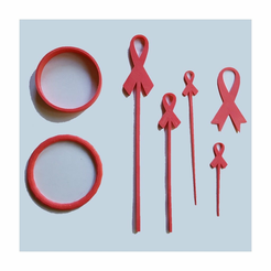 Free STL file pink ribbon 🎀・3D print design to download・Cults