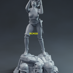 Add Watermark_2020_10_12_08_53_48.png Fichier 3D Le soldat d'assaut Lady・Objet imprimable en 3D à télécharger