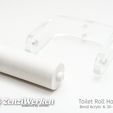 b9a974c07a22dd5f009557cdb384d004_display_large.jpg Бесплатный STL файл Toilet Roll Holder 'Clear & Clean'・Шаблон для загрузки и 3D-печати
