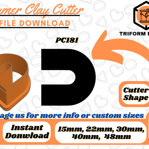 Magnet  Polymer Clay Cutter | PC181 3D model