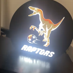 97378FB2-4183-4768-BCD1-B9E55B9B077D.png Файл STL Светодиодная лампа Raptors Team・Модель для загрузки и 3D печати