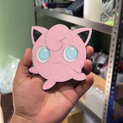 IMG_7340.jpg 3D-Datei Jigglypuff 2D Wandkunst kostenlos・Design für 3D-Drucker zum herunterladen
