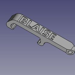 blaise.jpg STL file Blaise pocket bottle opener・3D printing model to download
