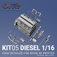 Kit_DIESEL5.png DIESEL ENGINE 1/16 SCALE - HIGH DETAILED FOR RESIN 3D PRINTER