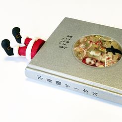 thumbnail_IMG_6406.jpg OBJ-Datei Santa Claus Bookmark・3D-druckbares Modell zum Herunterladen