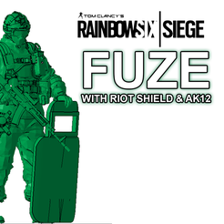 cults.png FUZE with shield and AK12 from Rainbow Six: Siege (inspired)