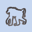 model-1.png Baboon (1) COOKIE CUTTERS, MOLD FOR CHILDREN, BIRTHDAY PARTY