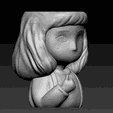Picture5.png Decoration Planter Pot Cute Girl 10 stl for 3D printing