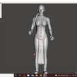 @ Autodesk Meshmixer - body_2.stl File Acti View Help Feedback _ a Import Meshmix Print P Type here to search ig 4:26 PM 6/5/2022 x 090600080 3) PRINCESS LEIA SLAVE OUTFIT VINTAGE CUSTOM STAR WARS ACTION FIGURE, KENNER 3.75", JABBA'S PALACE DANCER, CUSTOM 1/18 FIGURE