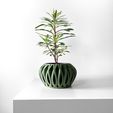 misprint-9155.jpg The Serik Planter Pot with Drainage | Tray & Stand Included | Modern and Unique Home Decor for Plants and Succulents  | STL File