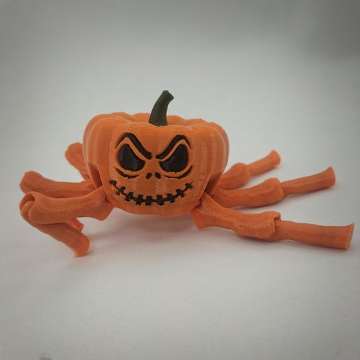 IMG_20241018_020121.jpg Flexi Halloween Pumpkin Spider now available in 3mf and stl