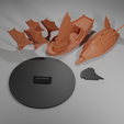 Astral-Ship-Render-Parts.png Dreadnought Flying Fantasy Ship Model Compatible with DnD Spelljammer