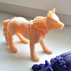 Wolf - Flexi Articulated Animal (impression en place, pas de supports)