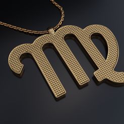 1.jpg 3D file Virgo Pendant・3D printable model to download