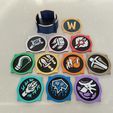 All-coasters-with-holder-and-lid.jpeg World of Warcraft coaster - Death Knight