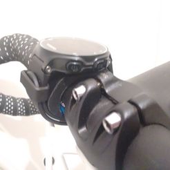 2017-10-03_22.34.15.jpg Бесплатный STL файл Garmin watch bike mount kit・Модель 3D-принтера для скачивания, xavden