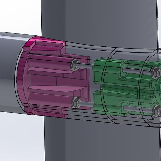 Mastclamp for 63100 Motor and Gong V1 Mast 3D model