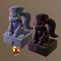 DixieF.png ChessPack Dixie Kong Rareware era Modelo impreso en 3D
