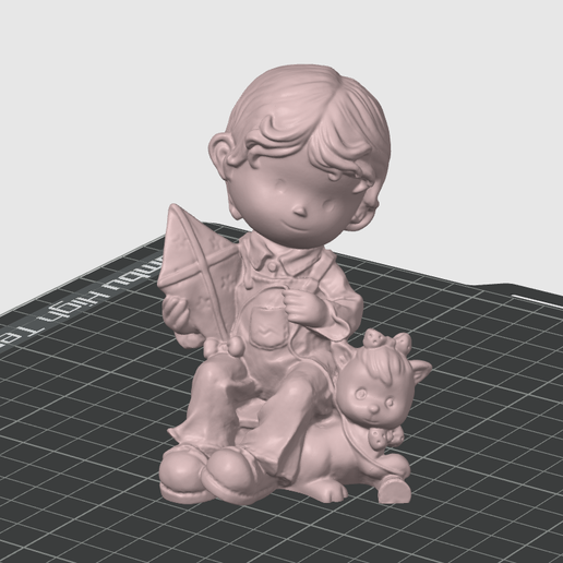 Boy-with-Kite_2.png Lovely Child with Kite and Pet