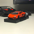 photo.png Small lamborghini aventador Model car stand