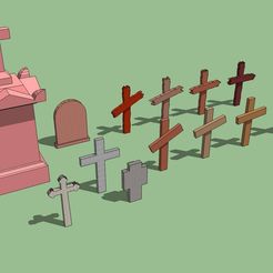 P01.jpg Download STL file Tombstones • 3D printable object, 3decors