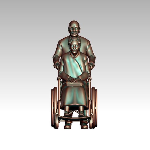 4534534534.jpg disabled woman 3D print model