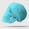sugarskull 6.png Commercial License Mexican Sugar Skull 3D model