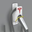 Untitled-734.jpg NEW 2023 - Garage Kit, You get both TESLA MOBILE CABLE HOLDER FOR EUROPE and North America GEN 2 UMC -  With TESLA WALL LOGO! And WITH BONUS DRINK COASTER and J1772 Adapter Lock Charger