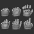 1.jpg Gloved Hands Ver 4 Set of 6 Hands for Action Figures