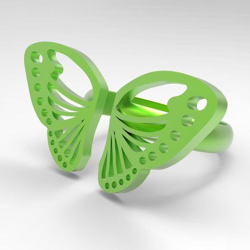 Butterfly Ring - 3D model önizlemesi