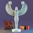 render_31.png Egyptian Isis Statue Goddess Sculpture candleholder