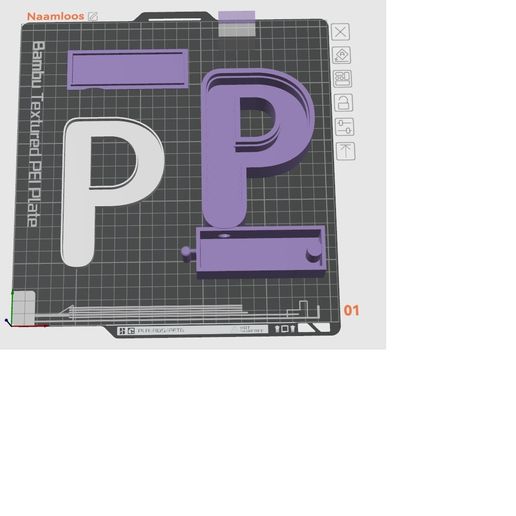 STEP file Linkable 3D letters alphabet ( P ) 🪞 ・3D printing design to ...