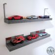 014.jpg STL file MODULAR WALL MOUNT DISPLAY FOR 1/64 DIECAST (HOT WHEELS, MATCHBOX, ETC)・3D printing model to download