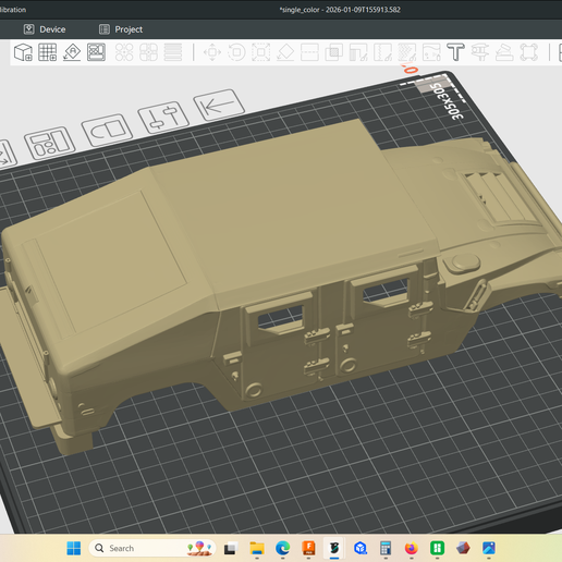 🐚 2018 AM HUMVEE NXT 360 body style Hummer, hollow body, shell・ STL ...