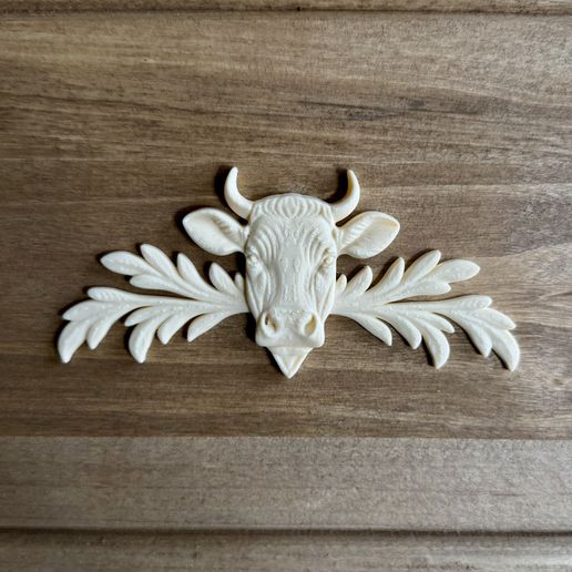 relief set cow animal symbol model