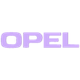 opel logo font.stl KEYCHAIN OPEL & OPC