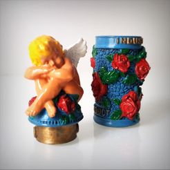 Angel_Box_Vignette_Full_01.jpg STL file Angel storage box・3D printer design to download