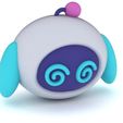 2.jpg "Cute Robot with Swirly Eyes 3D Model"
