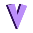 V.stl Letters and Numbers DRAGON BALL Z | Logo