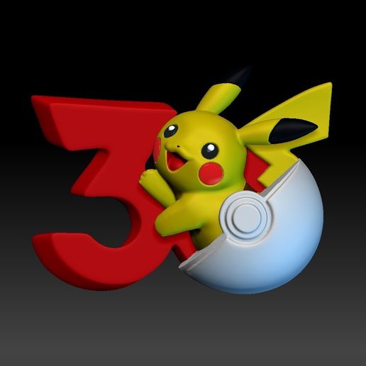 Pokemon 30th Anniversary Pikachu Badge