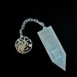 targ_banner_01.jpg Lithophane BookMark Game of Thrones Targaryen