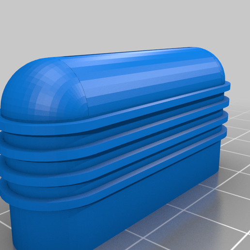 Razor locking clip and end cap (does not include body) - 3D model önizlemesi