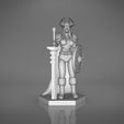 Paladin_2-front_perspective.419.jpg ELF PALADIN FEMALE CHARACTER GAME FIGURES 3D print model