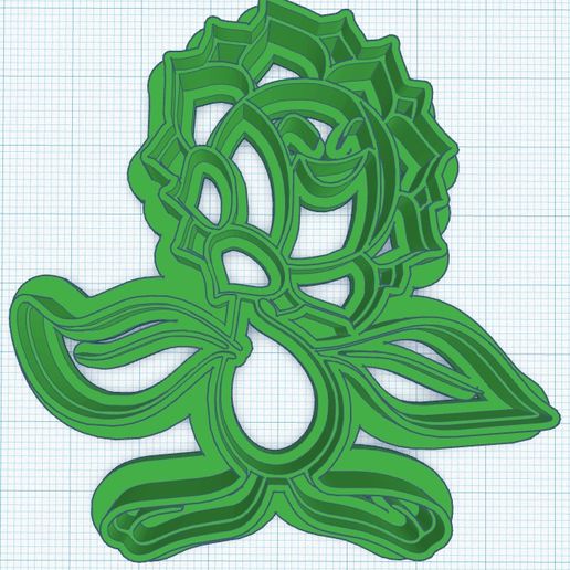 Sunflora Cookie Cutter 3D model