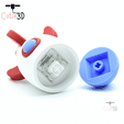 Cutie3D-Click Rocket Fidget Clicker Keychain_03.png Cutie3D Click Rocket Fidget Clicker Keychain - Cute Backpack Keychain